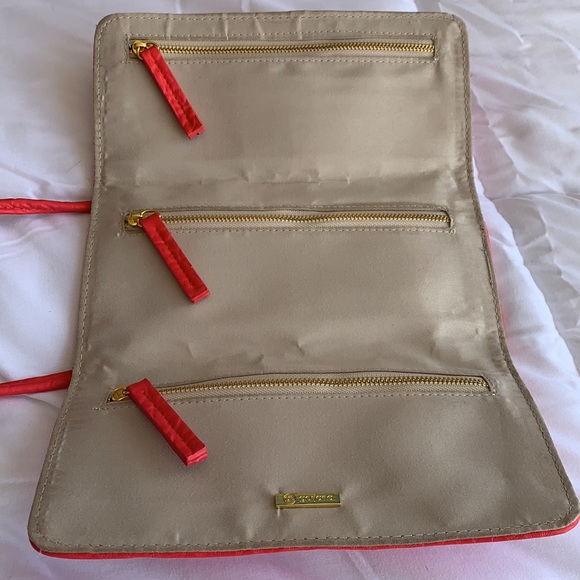 3 FOR $15 SALE: Pink Tri-Fold Clutch w/ Tie - Picture 7 of 8